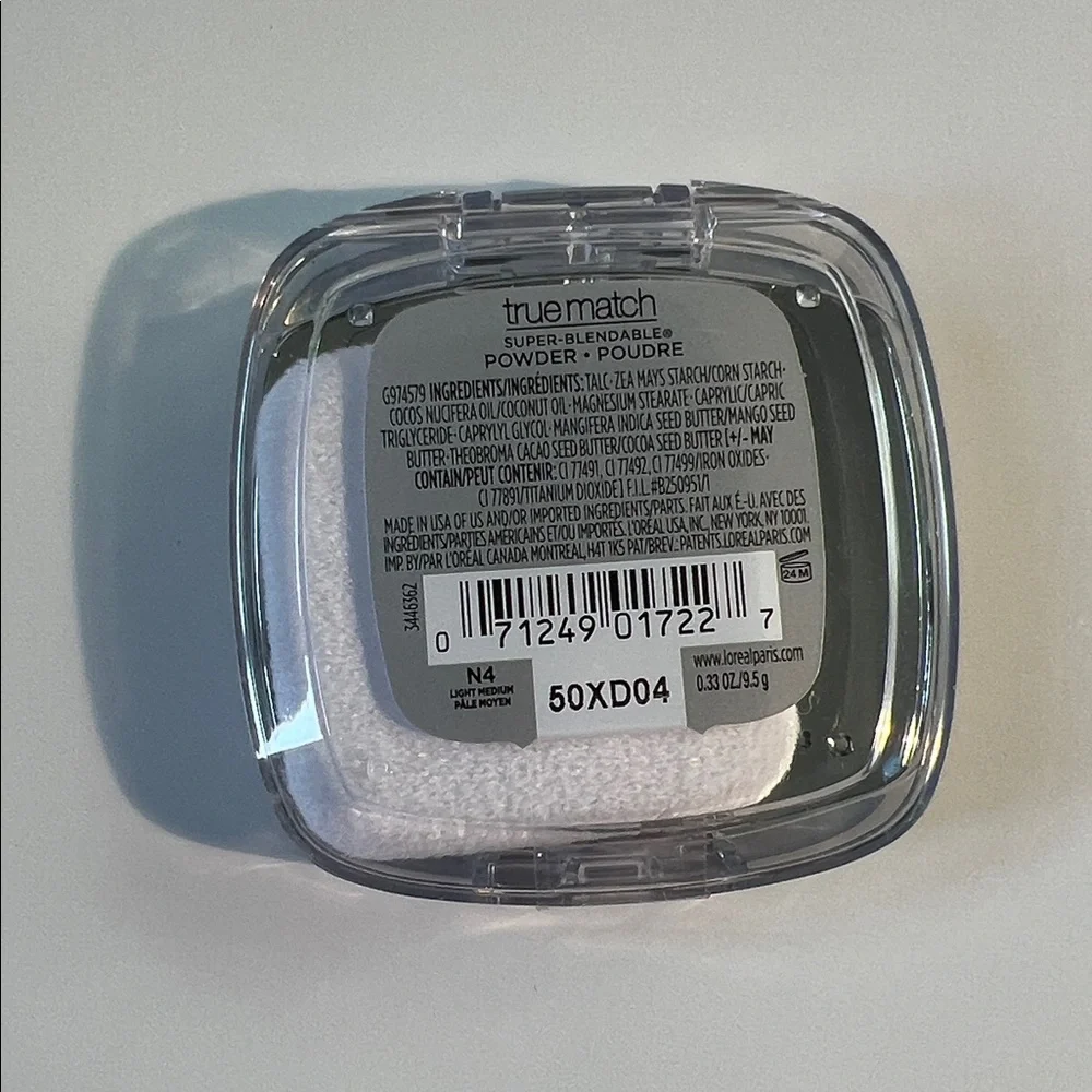 Loreal True Match N4 Light Medium Powder New Sealed